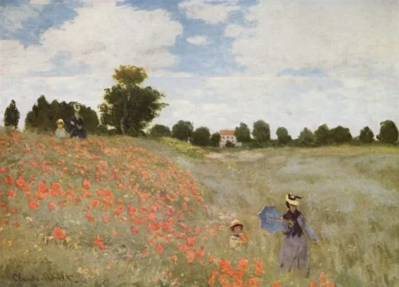 Campo di papaveri ad Argentuil di Monet (1873)