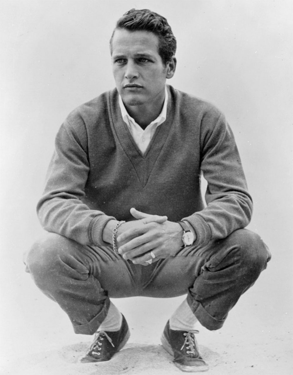 Paul Newman in white socks